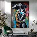 Quadro Stampa su Tela Bacio Graffiti - CupidoDesign