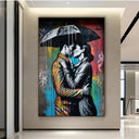 Quadro Stampa su Tela Bacio Graffiti - CupidoDesign