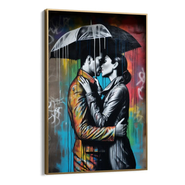 Quadro Stampa su Tela Bacio Graffiti - CupidoDesign
