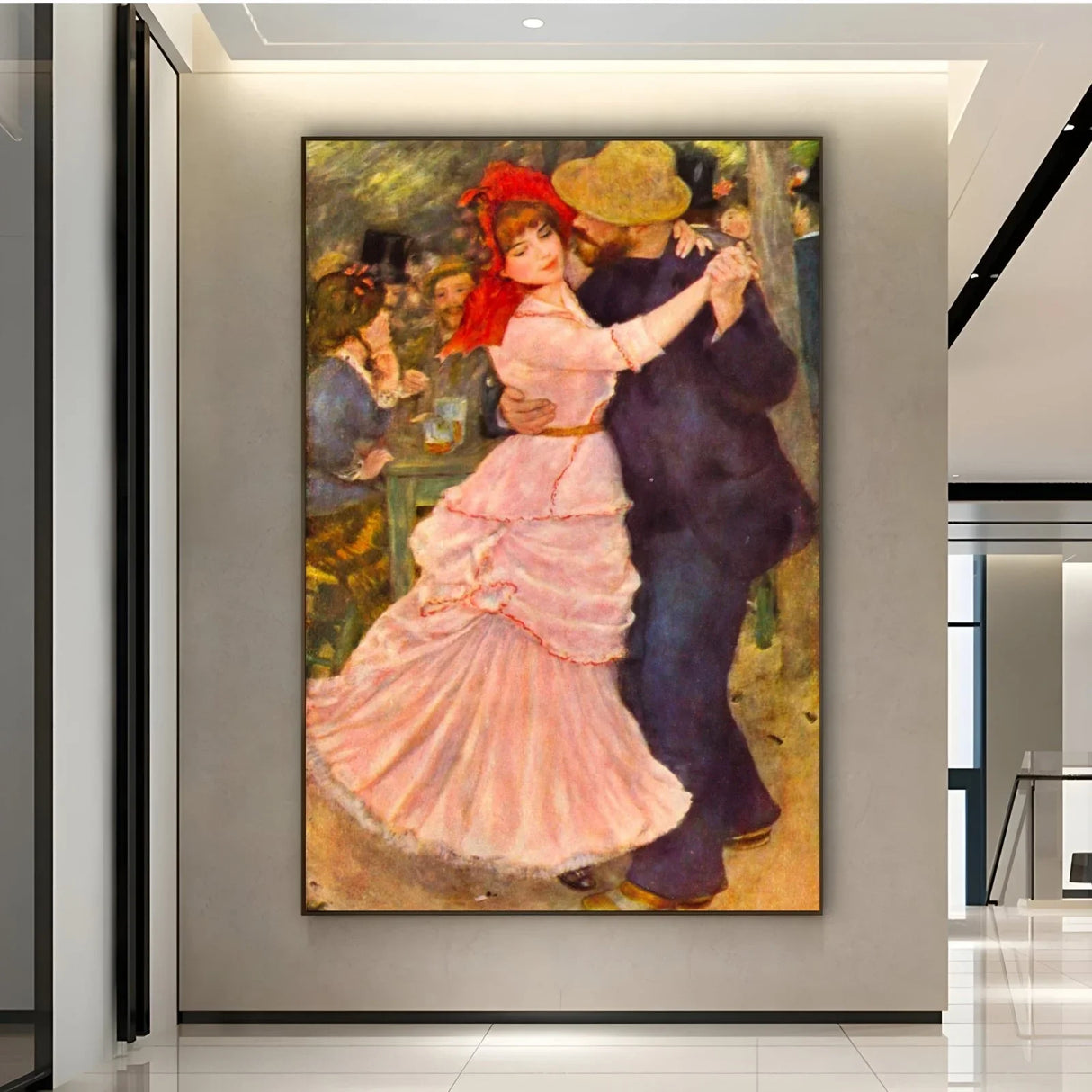 Quadro Stampa su Tela Ballo a Bougival, Pierre-Auguste Renoir - CupidoDesign