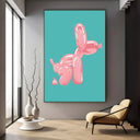 Quadro Stampa su Tela Balloon Dog Pink - CupidoDesign