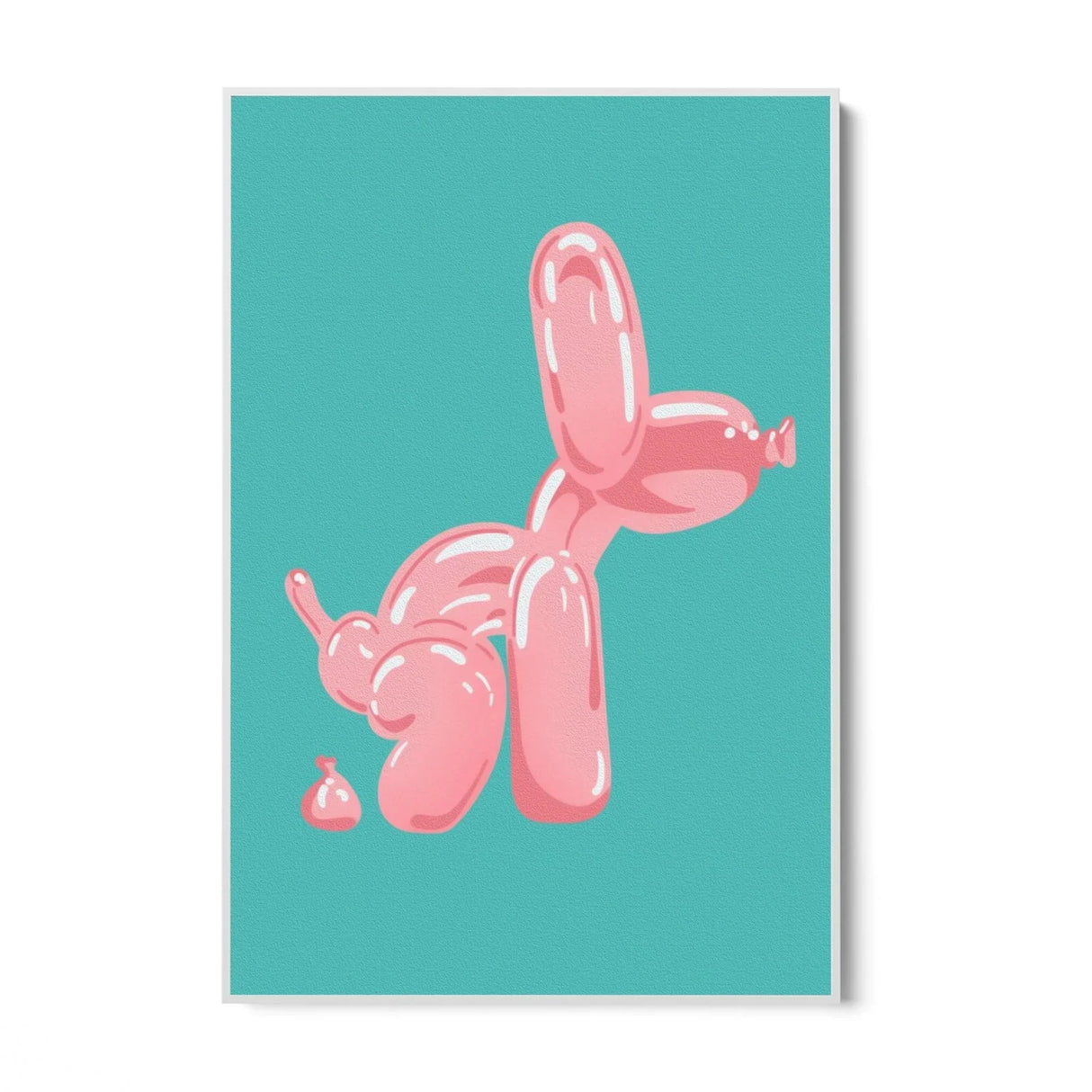 Quadro Stampa su Tela Balloon Dog Pink - CupidoDesign