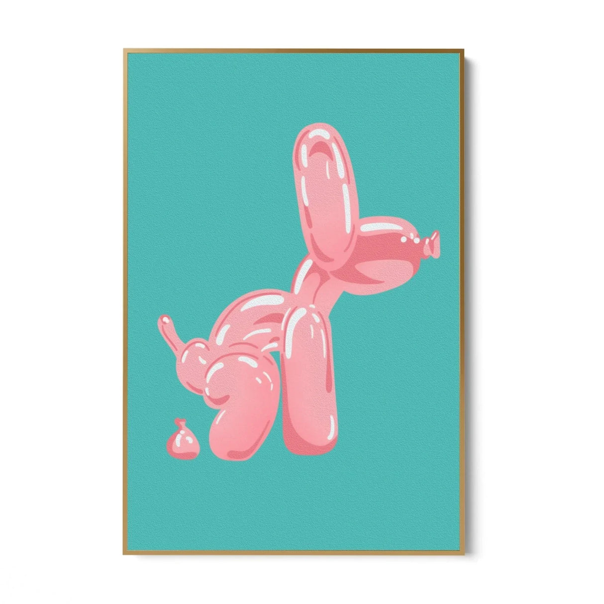Quadro Stampa su Tela Balloon Dog Pink - CupidoDesign