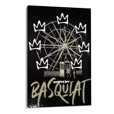 Quadro Stampa su Tela Banksy Basquiat Graffiti - CupidoDesign