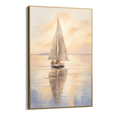 Quadro Stampa su Tela Barca dorata - CupidoDesign