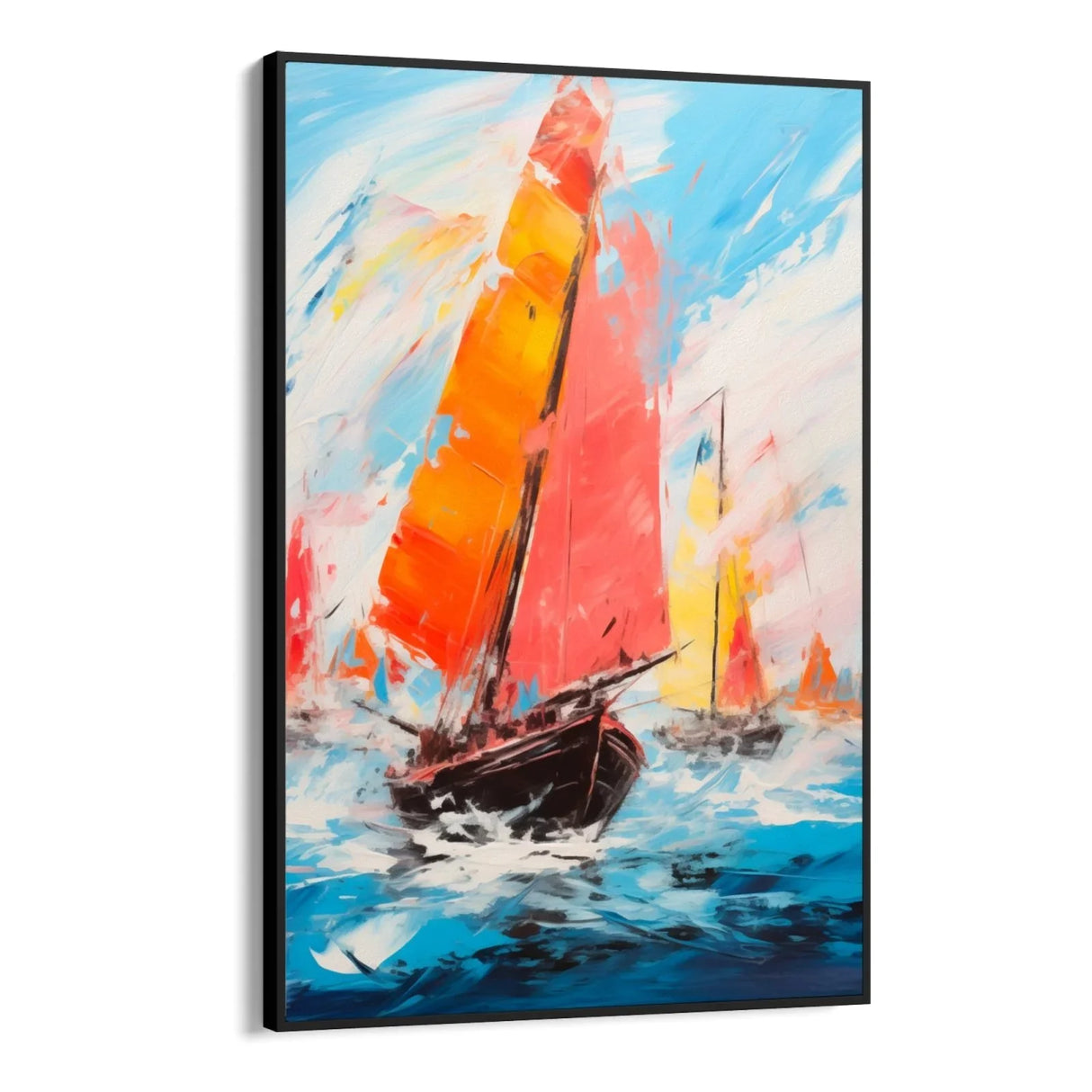 Quadro Stampa su Tela Barche nella Tempesta - CupidoDesign