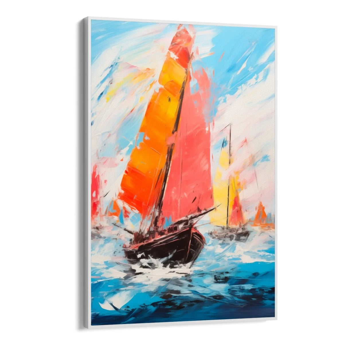 Quadro Stampa su Tela Barche nella Tempesta - CupidoDesign