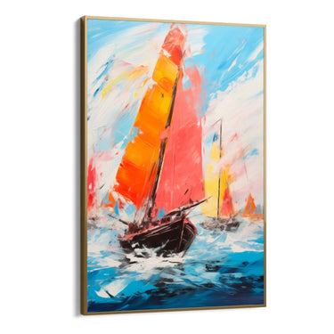 Quadro Stampa su Tela Barche nella Tempesta - CupidoDesign
