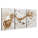Quadro Stampa su Tela Barchetta nel Flusso Set da 3 50x70cm - CupidoDesign