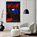 Quadro Stampa su Tela Basquiat Black - CupidoDesign