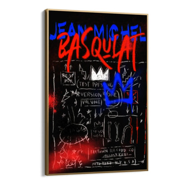 Quadro Stampa su Tela Basquiat Black - CupidoDesign