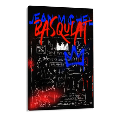 Quadro Stampa su Tela Basquiat Black - CupidoDesign