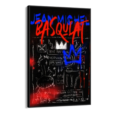 Quadro Stampa su Tela Basquiat Black - CupidoDesign