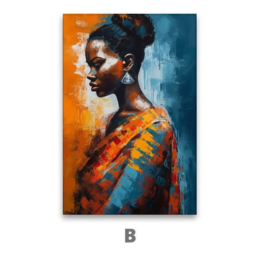 Quadro Stampa su Tela Bellezza africana - CupidoDesign