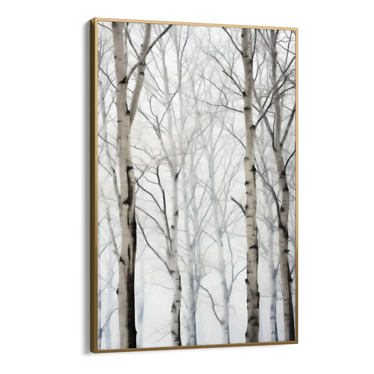 Quadro Stampa su Tela Betulle d'inverno - CupidoDesign