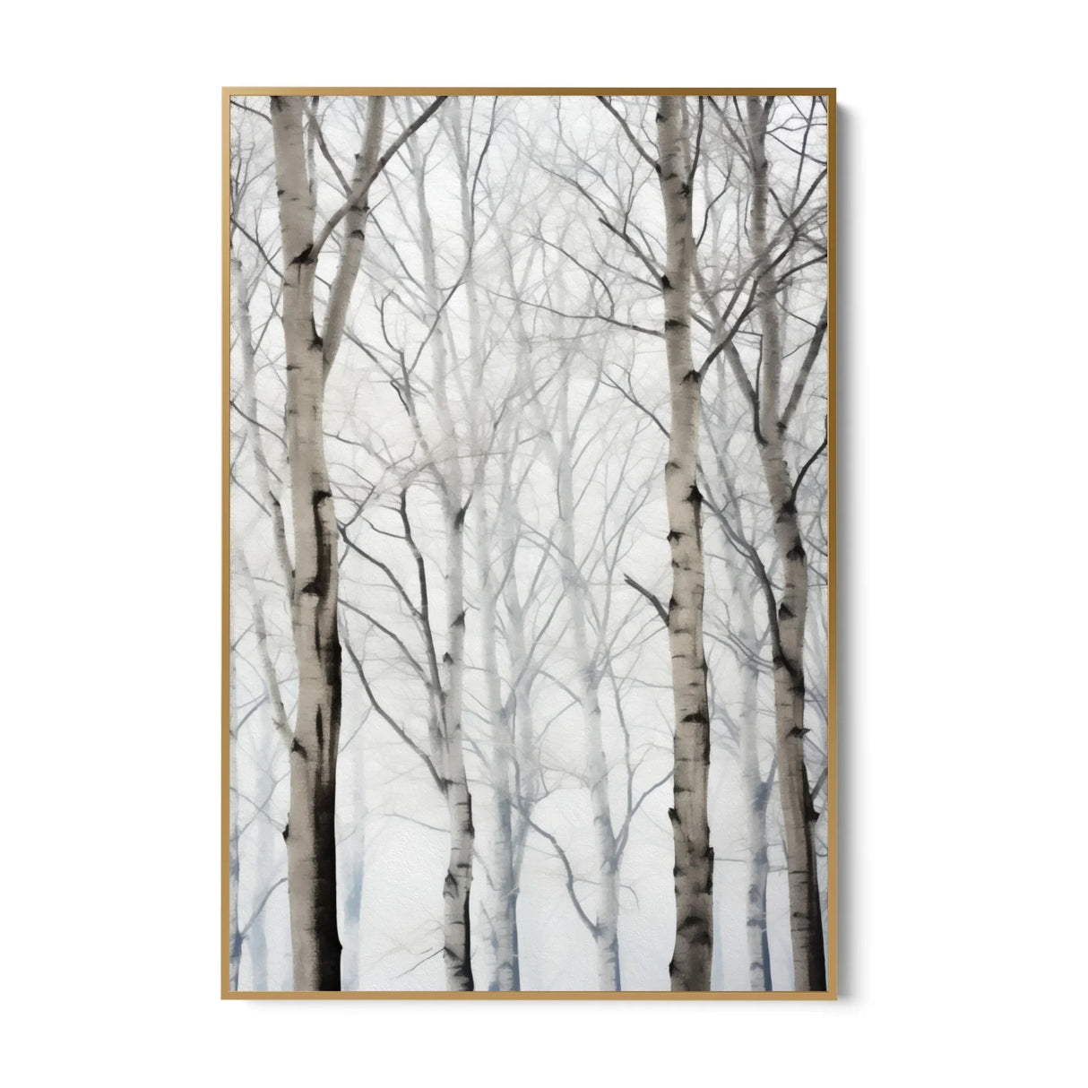 Quadro Stampa su Tela Betulle d'inverno - CupidoDesign