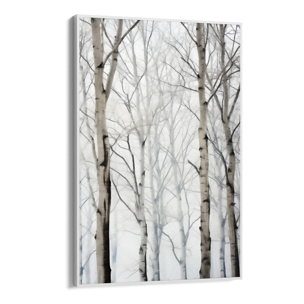 Quadro Stampa su Tela Betulle d'inverno - CupidoDesign