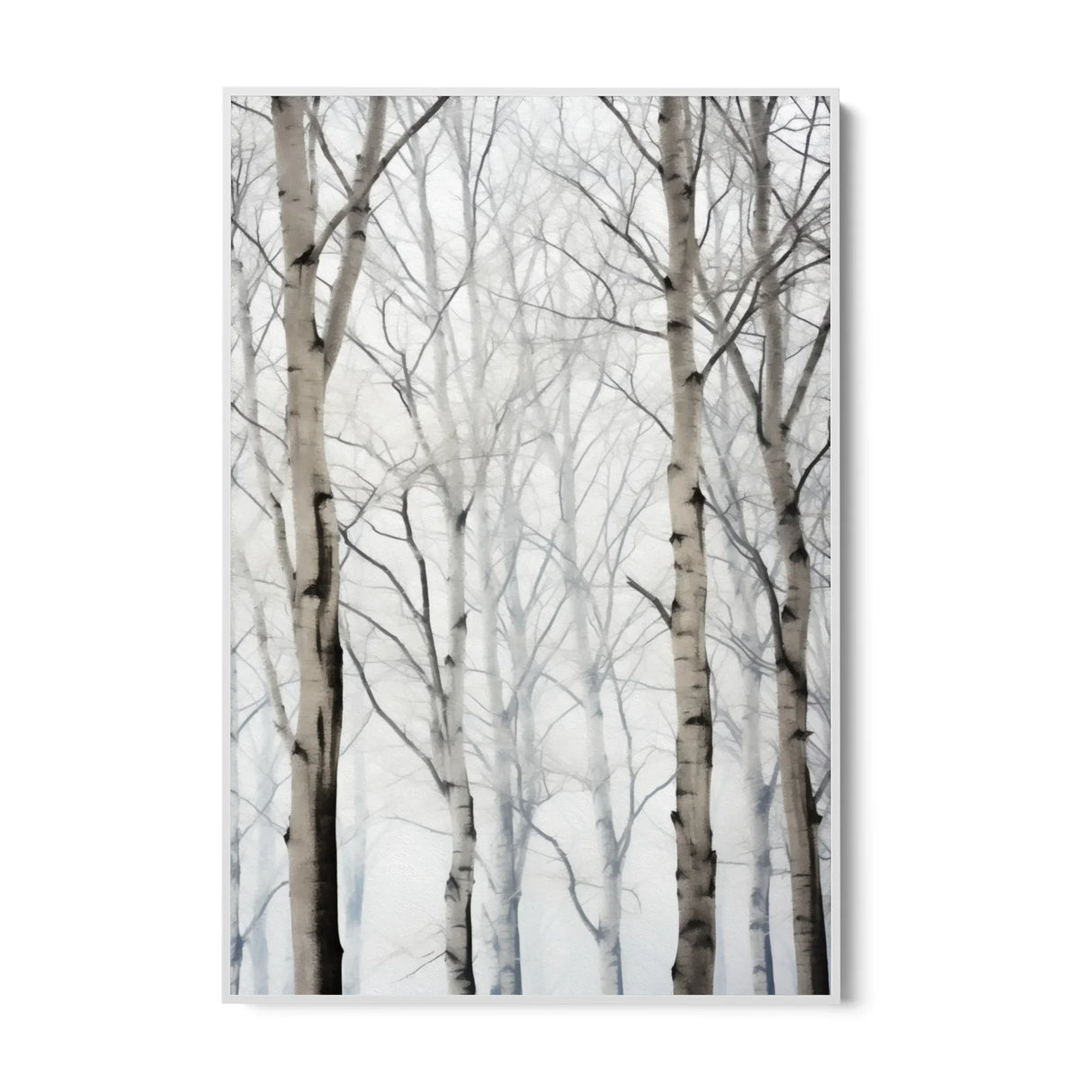 Quadro Stampa su Tela Betulle d'inverno - CupidoDesign