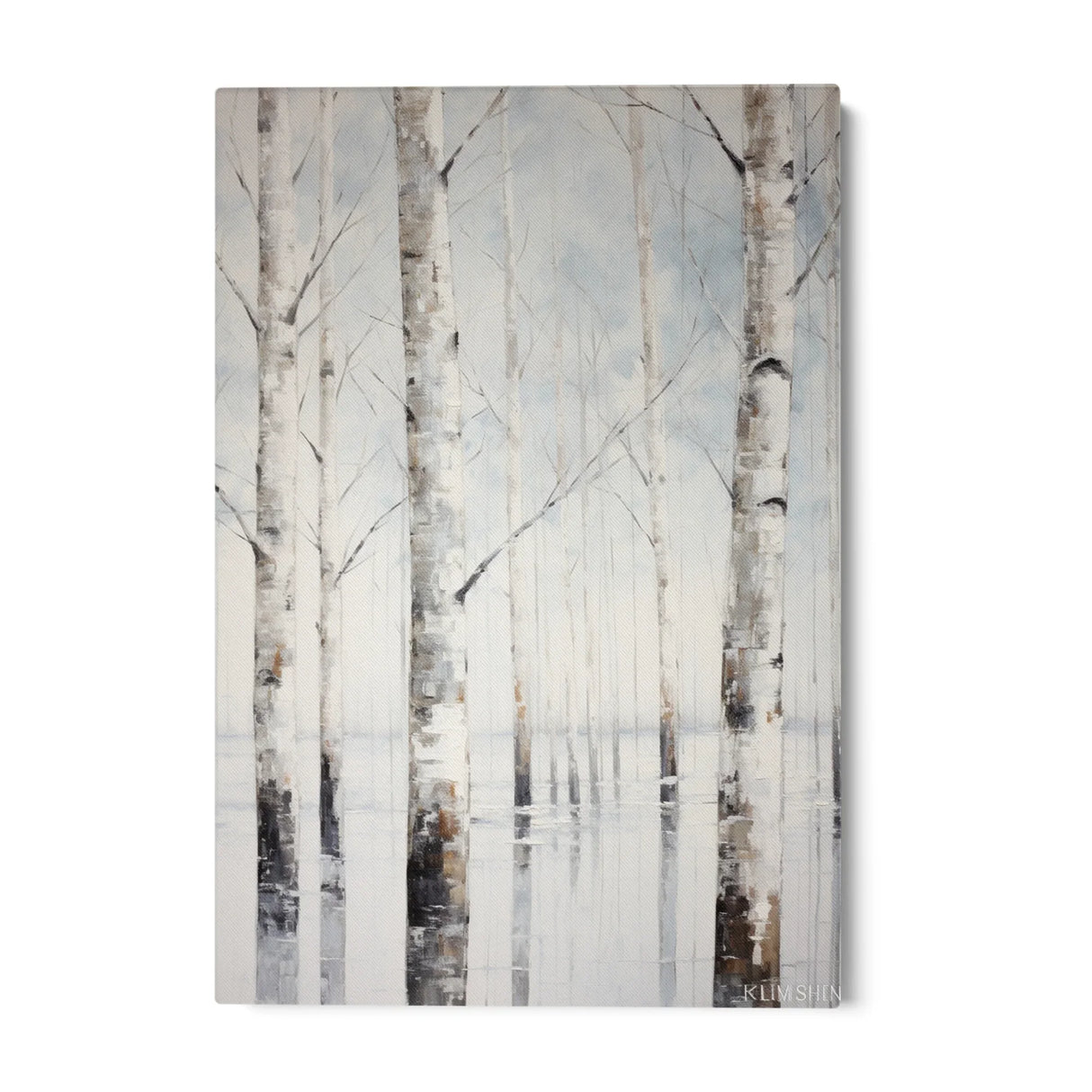 Quadro Stampa su Tela Betulle d'inverno - CupidoDesign
