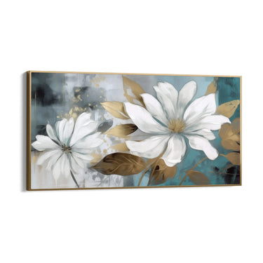 Quadro Stampa su Tela Bianca Sinfonia Floreale - CupidoDesign