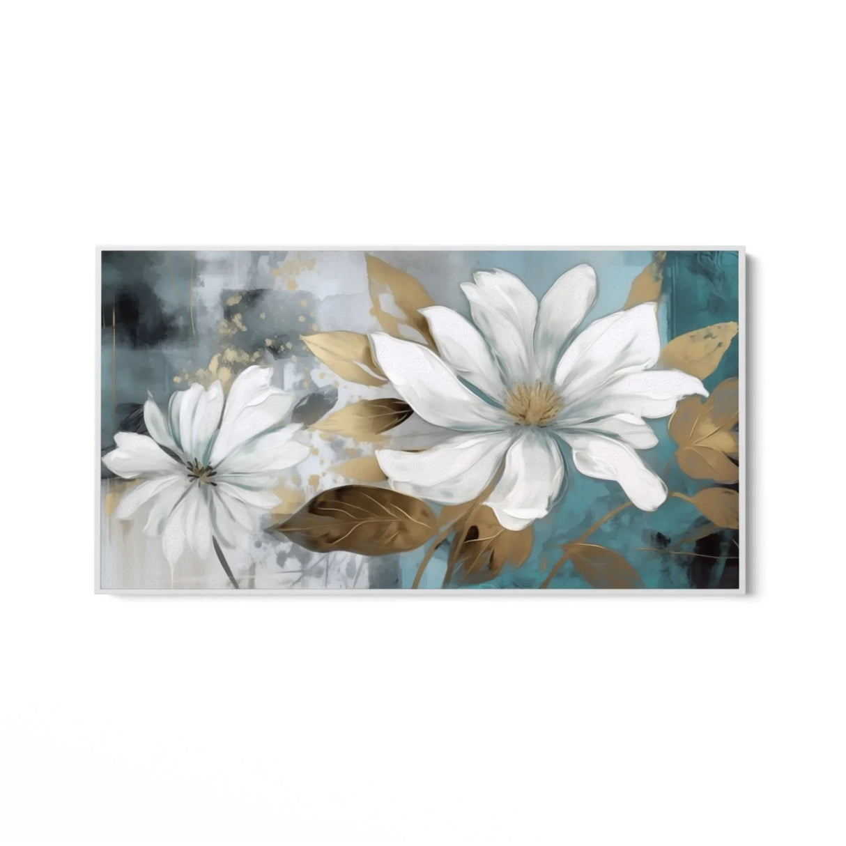 Quadro Stampa su Tela Bianca Sinfonia Floreale - CupidoDesign
