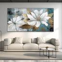 Quadro Stampa su Tela Bianca Sinfonia Floreale - CupidoDesign
