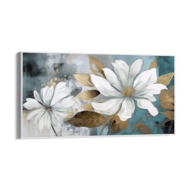 Quadro Stampa su Tela Bianca Sinfonia Floreale - CupidoDesign
