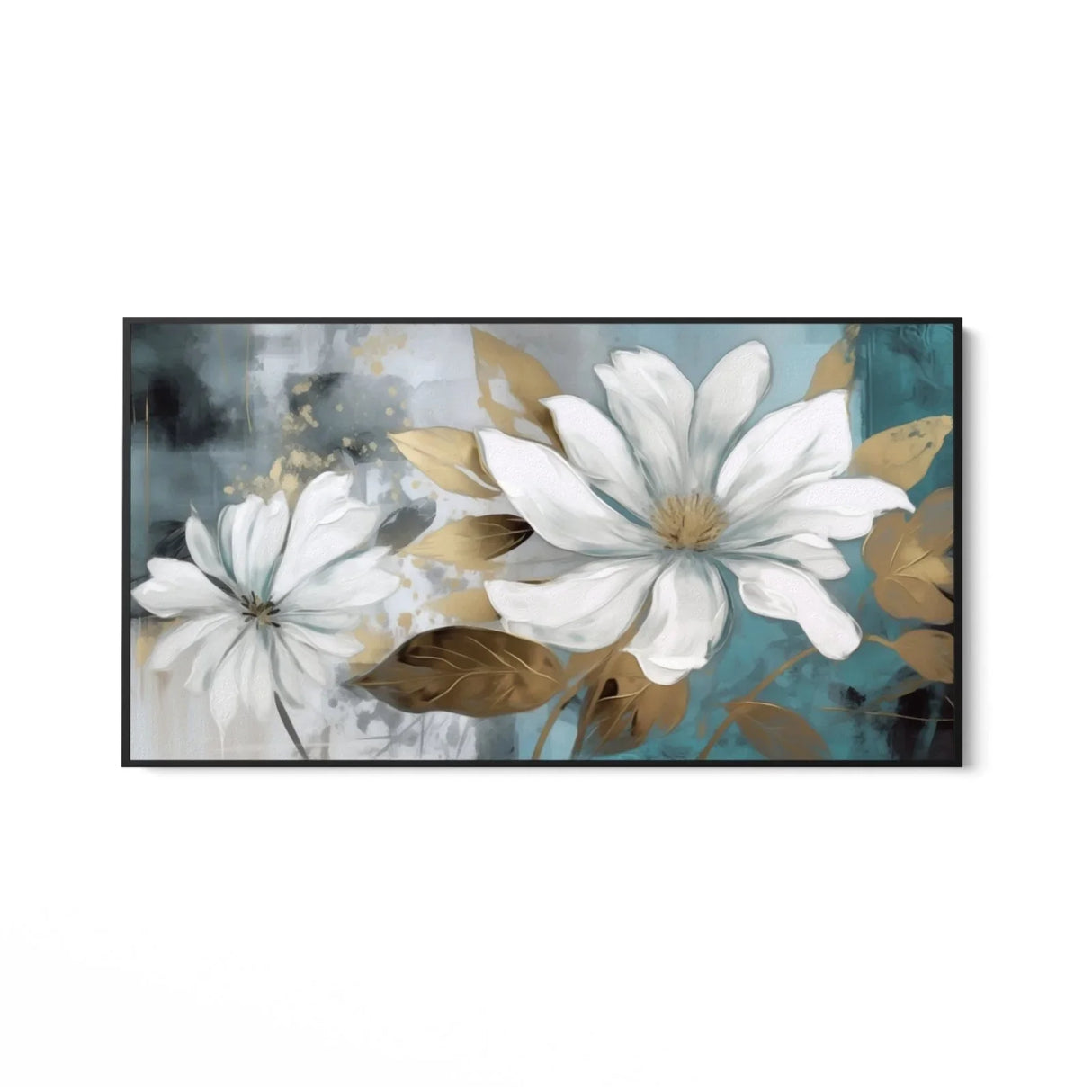 Quadro Stampa su Tela Bianca Sinfonia Floreale - CupidoDesign