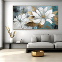 Quadro Stampa su Tela Bianca Sinfonia Floreale - CupidoDesign