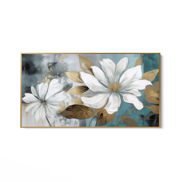 Quadro Stampa su Tela Bianca Sinfonia Floreale - CupidoDesign
