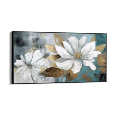 Quadro Stampa su Tela Bianca Sinfonia Floreale - CupidoDesign