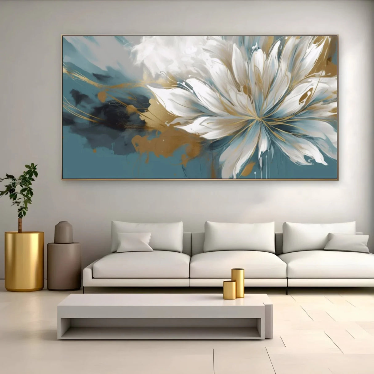 Quadro Stampa su Tela Bianca Visione Primaverile - CupidoDesign