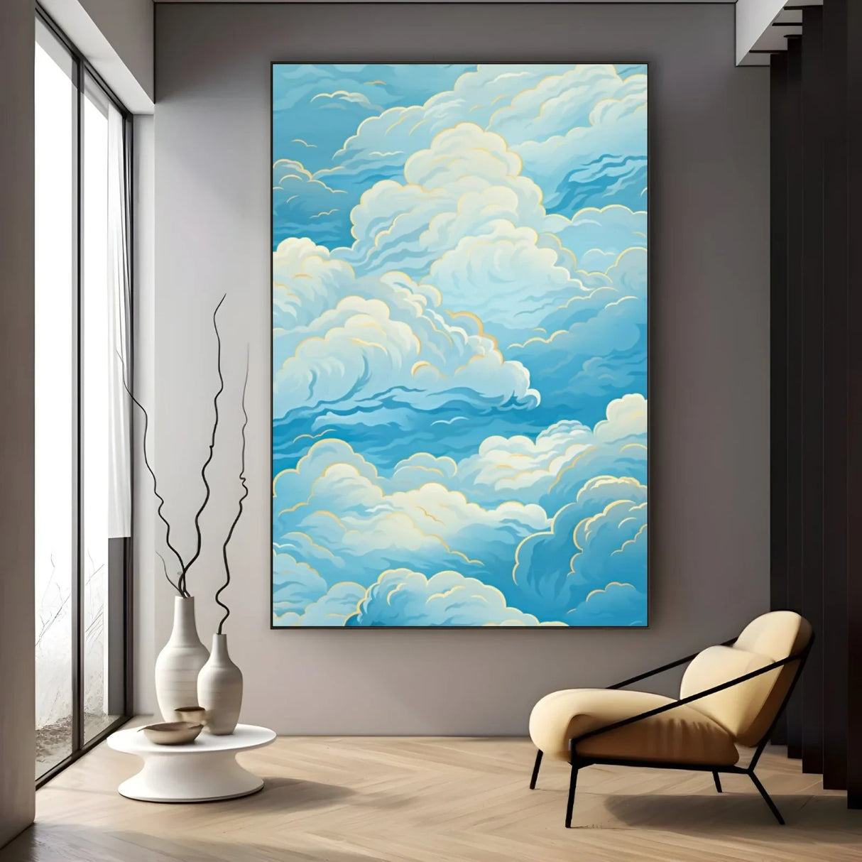 Quadro Stampa su Tela Bianco Infinito - CupidoDesign