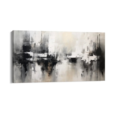 Quadro Stampa su Tela Bianco&Nero Astratto - CupidoDesign