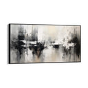 Quadro Stampa su Tela Bianco&Nero Astratto - CupidoDesign