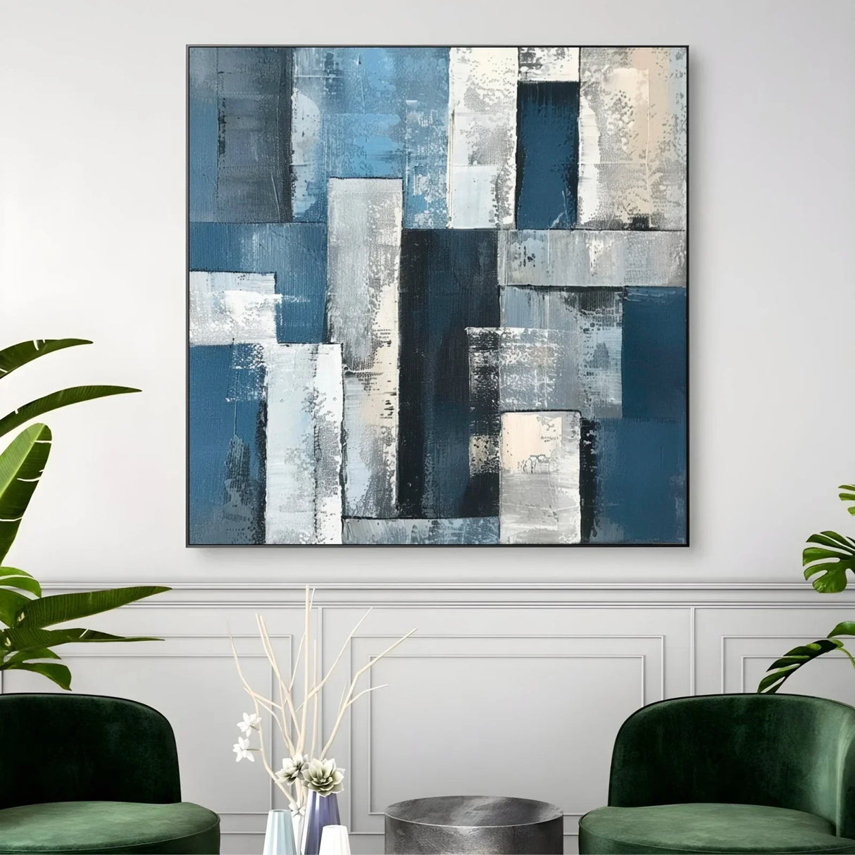 Quadro Stampa su Tela Blu Profondo - CupidoDesign
