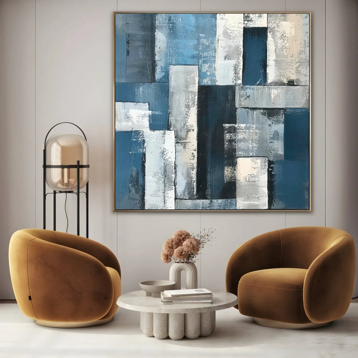 Quadro Stampa su Tela Blu Profondo - CupidoDesign