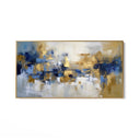 Quadro Stampa su Tela Blue & Gold - CupidoDesign