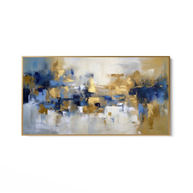 Quadro Stampa su Tela Blue & Gold - CupidoDesign