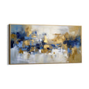 Quadro Stampa su Tela Blue & Gold - CupidoDesign