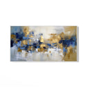 Quadro Stampa su Tela Blue & Gold - CupidoDesign