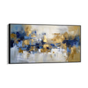 Quadro Stampa su Tela Blue & Gold - CupidoDesign