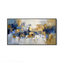 Quadro Stampa su Tela Blue & Gold - CupidoDesign