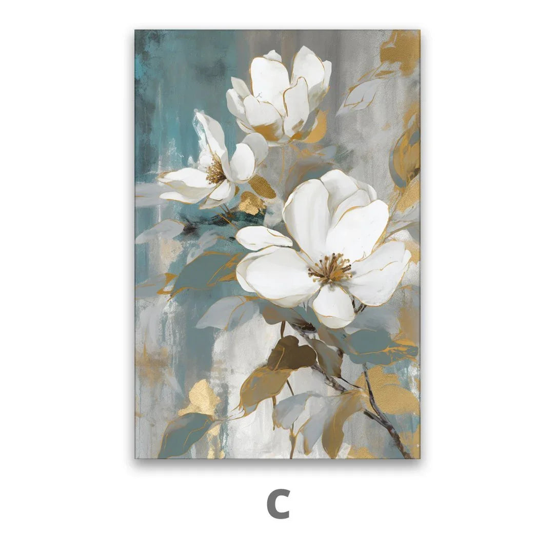 Quadro Stampa su Tela Bocciolo celeste - CupidoDesign
