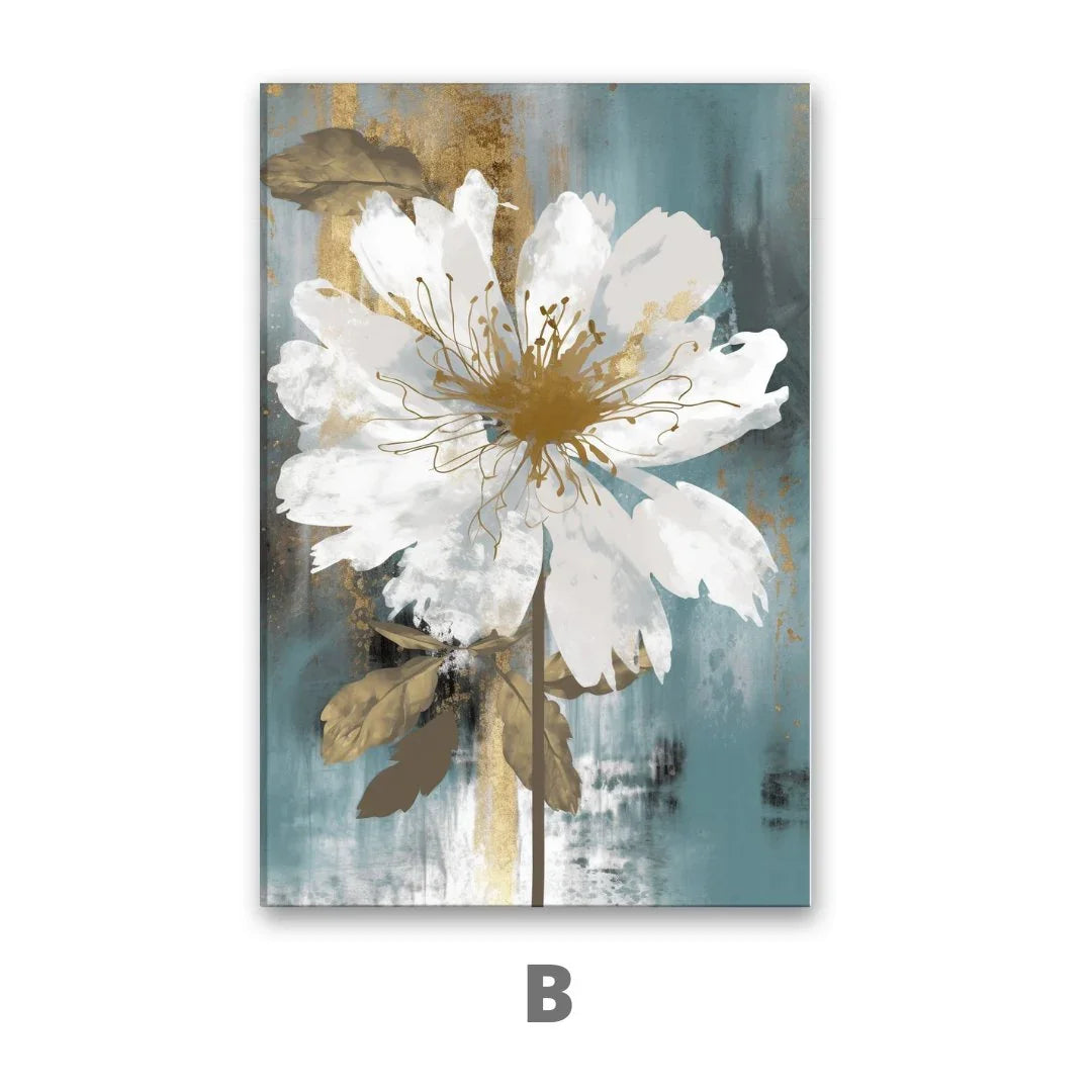 Quadro Stampa su Tela Bocciolo celeste - CupidoDesign