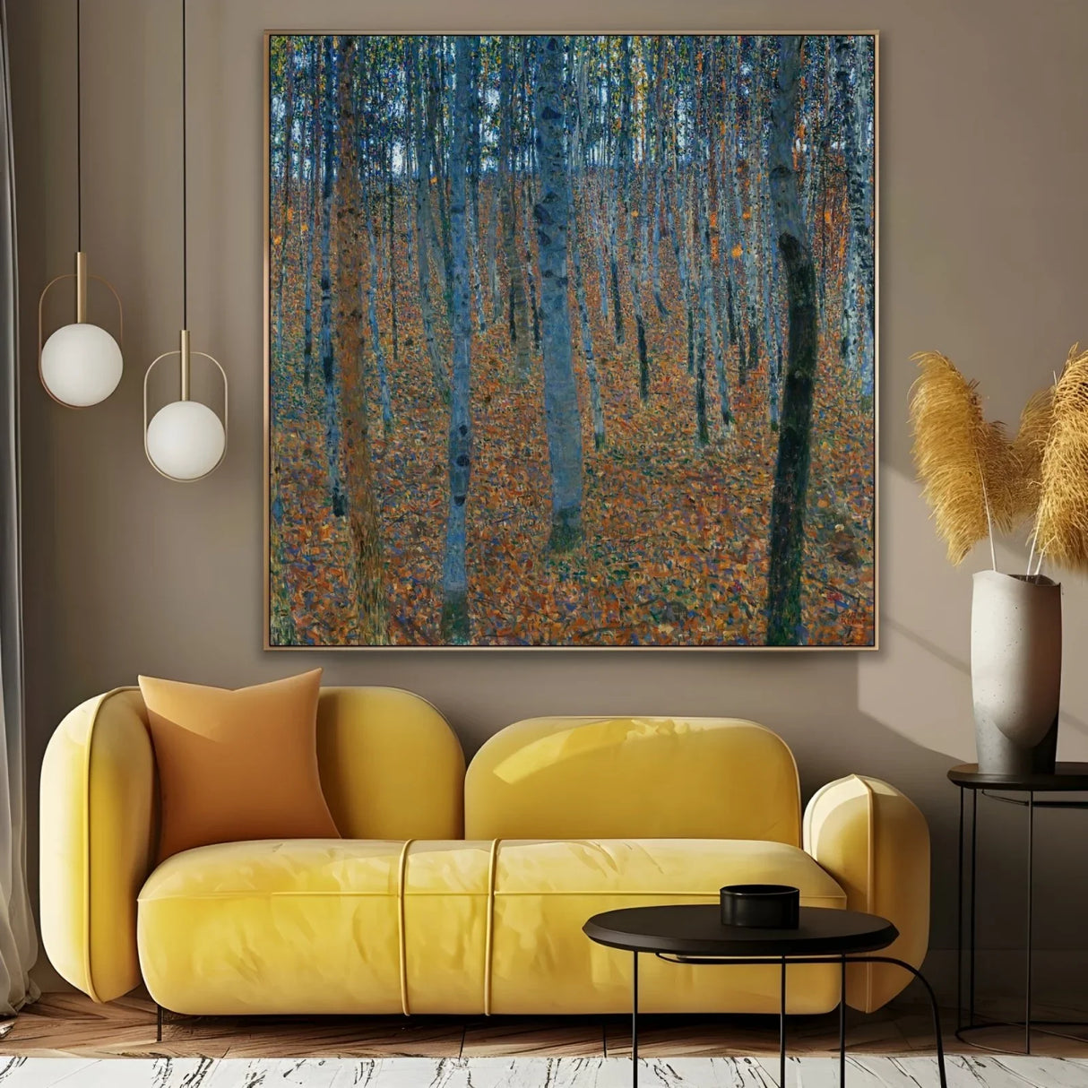 Quadro Stampa su Tela Bosco di betulle - Gustav klimt - CupidoDesign