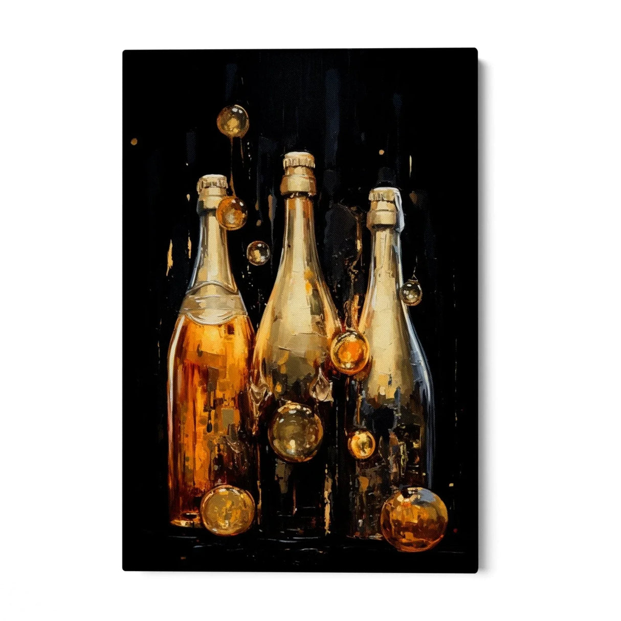 Quadro Stampa su Tela Bottiglie di Champagne - CupidoDesign
