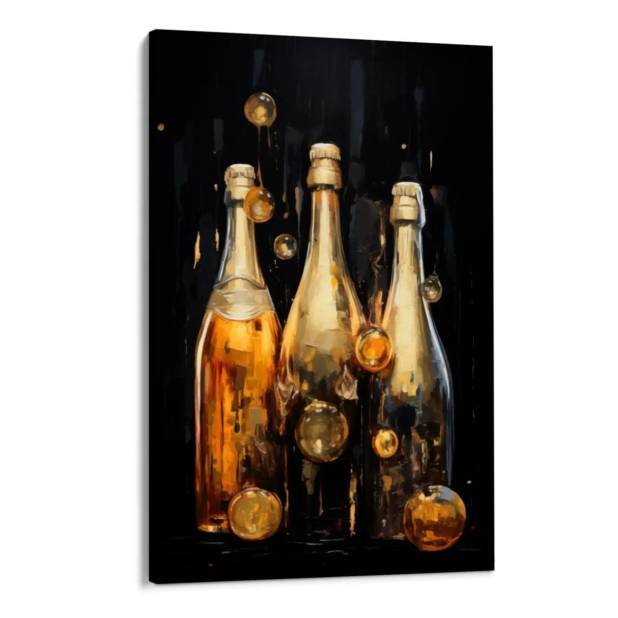 Quadro Stampa su Tela Bottiglie di Champagne - CupidoDesign