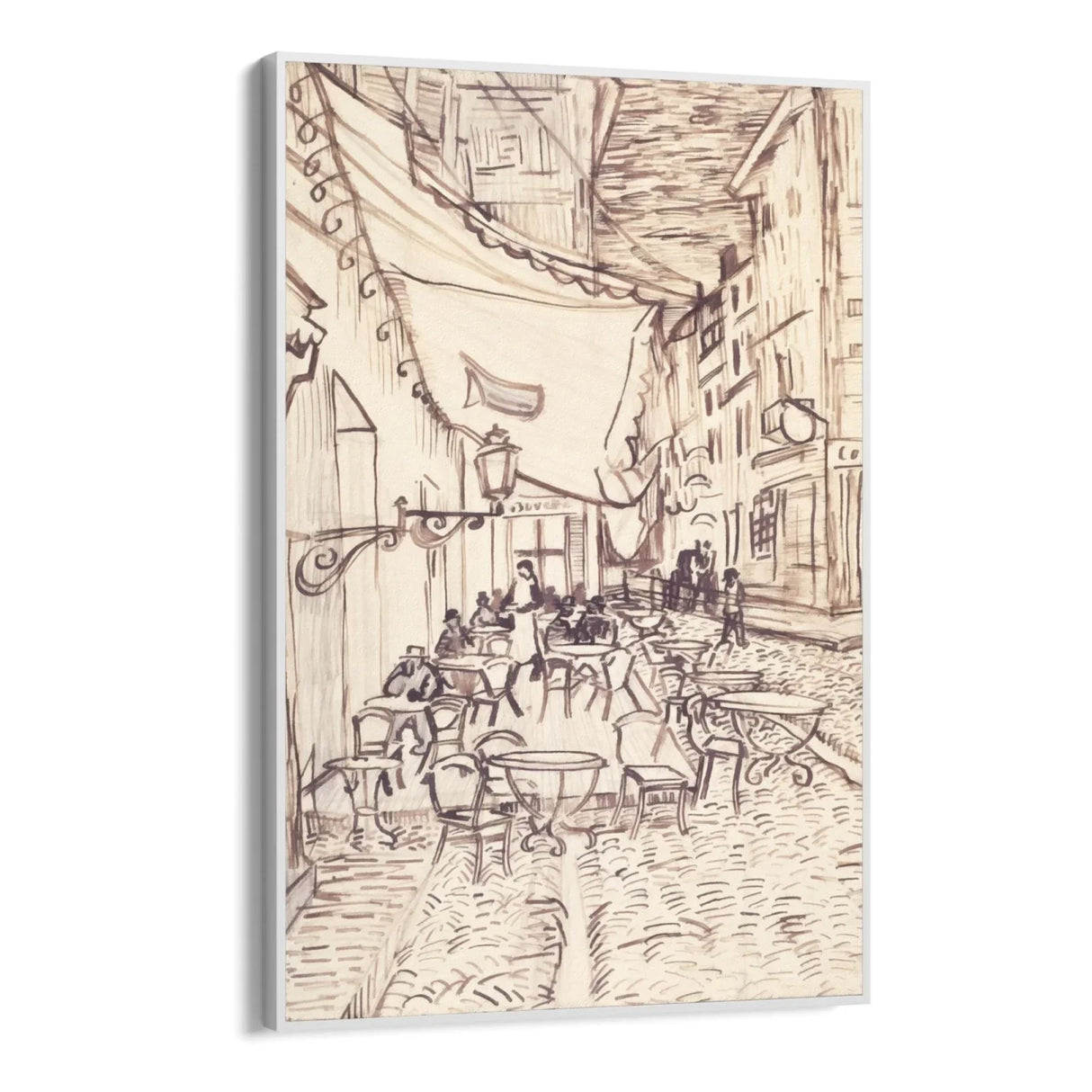 Quadro Stampa su Tela Cafe Terrace at Night, Vincent Van Gogh - CupidoDesign