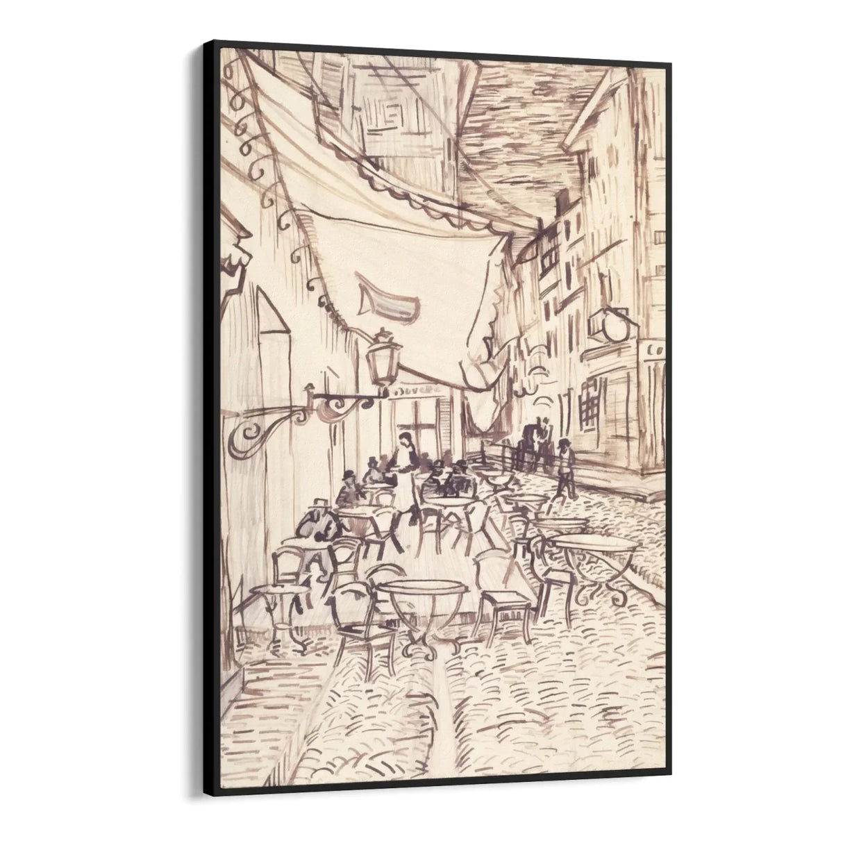 Quadro Stampa su Tela Cafe Terrace at Night, Vincent Van Gogh - CupidoDesign